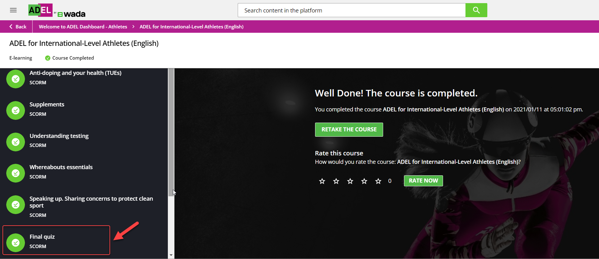 Final Quiz module marked complete.png